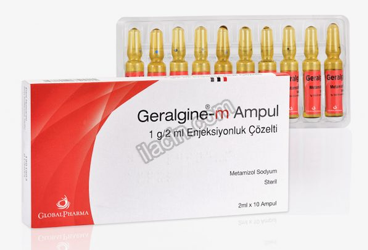 GERALGINE-M 1000 MG/2 ML IM/IV ENJEKSIYONLUK COZELTI (10 AMPUL) görseli
