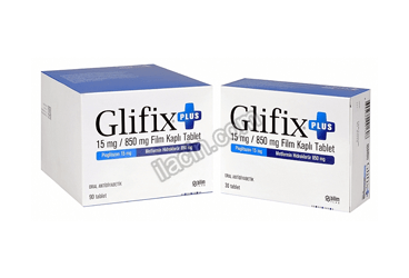GLIFIX PLUS 15/850 MG 30 FILM KAPLI TABLET görseli