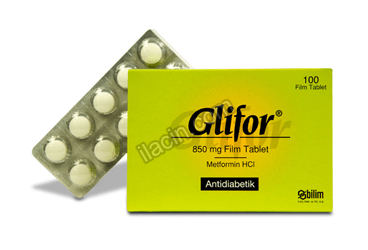 GLIFOR 850 MG 100 FILM TABLET görseli