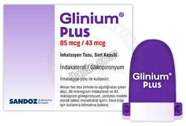 GLINIUM PLUS 85 MCG / 43 MCG INHALASYON TOZU SERT KAPSUL görseli