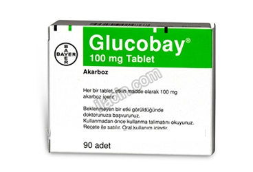 GLUCOBAY 100 MG 90 TABLET görseli