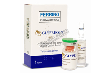 GLYPRESSIN 1 MG IV ENJEKSIYONLUK TOZ ICEREN FLAKON VE COZUCU AMPUL görseli