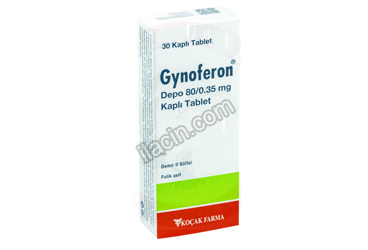 GYNOFERON DEPO 80/0,35 MG KAPLI TABLET (30 KAPLI TABLET) görseli