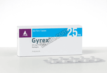 GYREX 25 MG FILM KAPLI TABLET (30 FILM KAPLI TABLET) görseli