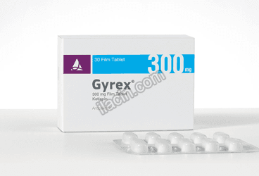 GYREX 300 MG FILM KAPLI TABLET (60 FILM KAPLI  TABLET) görseli