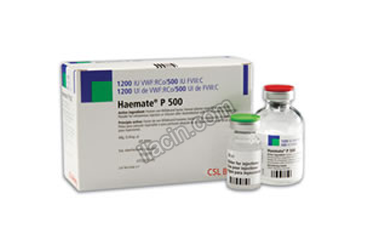 HAEMATE-P  500 IU IV ENJEKSIYON/INFUZYON ICIN TOZ VE COZUCU görseli