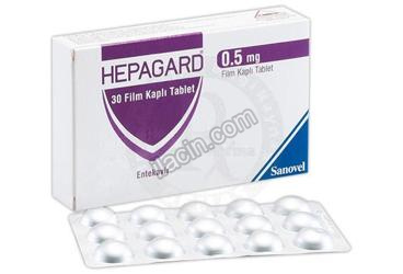 HEPAGARD 0,5 MG FILM KAPLI TABLET (30 TABLET) görseli