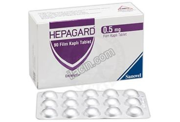 HEPAGARD 0,5 MG FILM KAPLI TABLET (90 TABLET) görseli