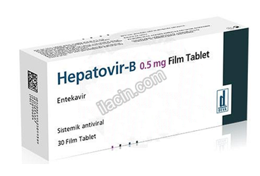 HEPATOVIR-B 0,5 MG 30 FILM TABLET görseli