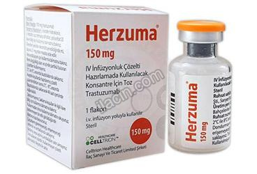 HERZUMA 150 MG I.V. INFUZYONLUK COZELTI HAZIRLAMADA KULLANILACAK KONSANTRE ICIN TOZ (1 FLAKON) görseli
