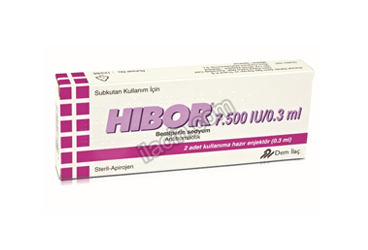 HIBOR 7500 IU/0,3 ML KULLANIMA HAZIR 2 ENJEKTOR görseli