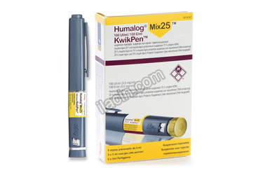 HUMALOG MIX 25 KWIKPEN 100IU/ML SC KULLANIMA HAZIR SUS.ICEREN ENJ.KALEMI (5 ENJEKSIYON KALEMI) görseli