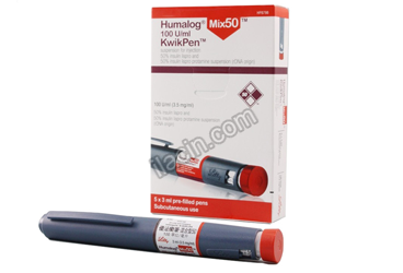 HUMALOG MIX 50 100IU/ML SUSPANSIYON ICEREN KARTUS(3 ML/5 KARTUS) görseli