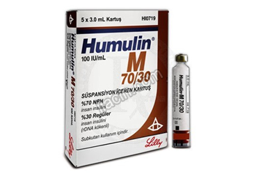 HUMULIN-M PREFIL 70/30 100 IU/ML 3 ML 5 KARTUS görseli