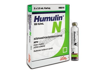 HUMULIN-NPH 100 IU/ML 3 ML 5 KARTUS görseli