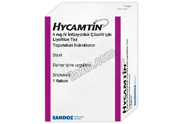 HYCAMTIN IV LIYOFILIZE TOZ ICEREN ENJEKTABL FLAKON (4 MG 1 FLAKON) görseli