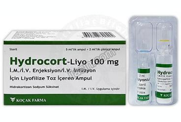 HYDROCORT-LIYO 100 MG IM/IV AMPUL görseli
