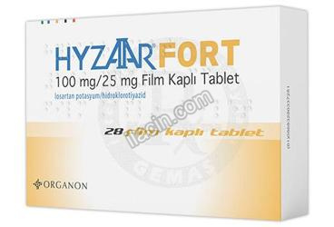 HYZAAR FORT 100 MG/25 MG FİLM KAPLI TABLET (28 TABLET) görseli