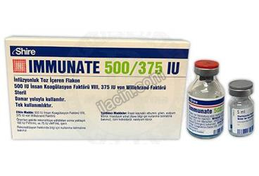 IMMUNATE 500 IU / 375 IU IV INFUZYONLUK TOZ ICEREN FLAKON görseli