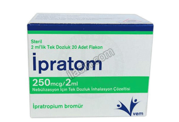 IPRATOM 250 MCG/2 ML NEBULIZASYON ICIN TEK DOZLUK INHALASYON COZELTISI görseli