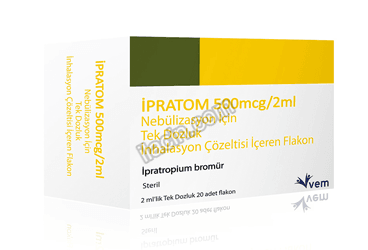 IPRATOM 500 MCG/2 ML NEBULIZASYON ICIN TEK DOZLUK INHALASYON COZ. ICEREN 20 FLAKON görseli
