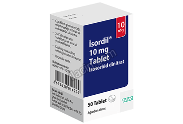 ISORDIL 10 MG 50 TABLET görseli