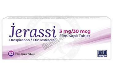 JERASSI 3 MG / 30 MCG FILM KAPLI TABLET (63 TABLET) görseli