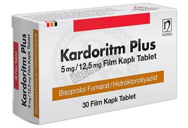 KARDORITM PLUS 5 MG/12,5 MG FILM KAPLI TABLET görseli