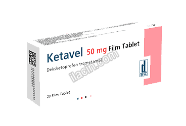 KETAVEL 50 MG 30 FILM TABLET görseli