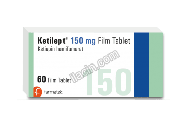 KETILEPT 150 MG 60 FILM TABLET görseli