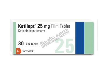 KETILEPT 25 MG 30 TABLET görseli