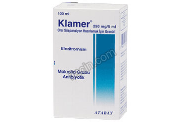 KLAMER 250 MG 100 ML SUSPANSIYON görseli