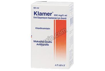 KLAMER 250 MG 50 ML SUSPANSIYON görseli