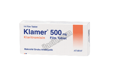 KLAMER 500 MG 14 FILM TABLET görseli