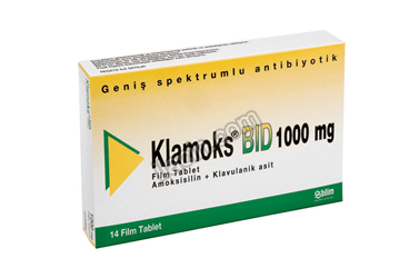 KLAMOKS BID 1000 MG 14 FILM TABLET görseli