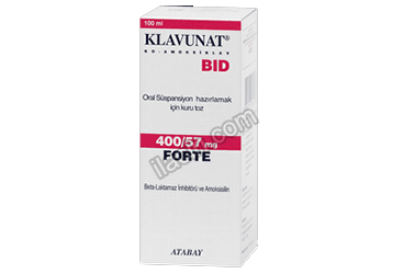 KLAVUNAT BID 400/57 MG 100 ML ORAL SUSPANSIYON görseli