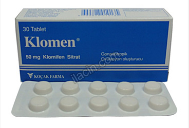 KLOMEN 50 MG 10 TABLET görseli