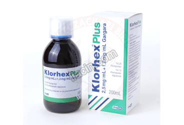 KLORHEX PLUS 2.5 MG/ML + 1.2 MG/ML GARGARA, 200 ML görseli