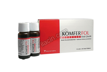 KOMFER FOL 40 MG/185 MCG ORAL COZELTI (10 FLAKON) görseli