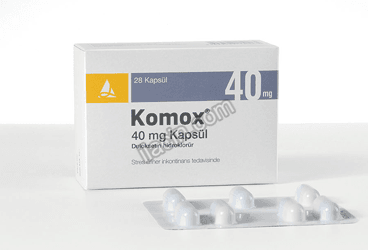 KOMOX 40 MG GASTRO-REZISTAN SERT KAPSUL (28 KAPSUL) görseli