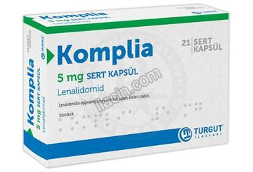 KOMPLIA 5 MG SERT KAPSUL (21 ADET) görseli