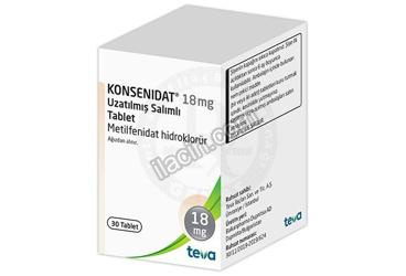 KONSENIDAT 18 MG UZATILMIS SALIMLI TABLET (30 TABLET) görseli