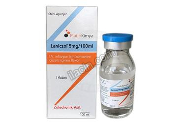LANICZOL 5MG/100 ML IV INFUZYON ICIN KONSANTRE COZELTI ICEREN 1 FLAKON görseli
