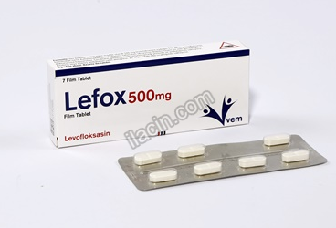 LEFOX 500 MG 7 FILM TABLET görseli