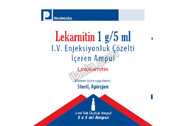 LEKARNITIN 1 G/5 ML IV ENJEKSIYONLUK COZELTI ICEREN 5 AMPUL görseli