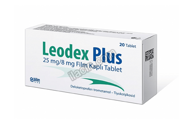 LEODEX PLUS 25 MG/8 MG 14 FILM KAPLI TABLET görseli