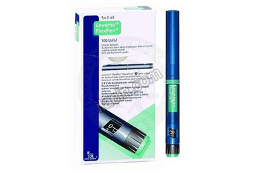 LEVEMIR FLEXPEN 100U/ML 5X3ML KULL.HAZIR DOLU ENJ. KALEMI ICINDE ENJ. COZ. görseli