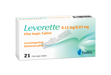 LEVERETTE 0,15 MG/0,03 MG 21 FILM KAPLI TABLET görseli