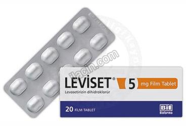 LEVISET 5 MG 20 FILM TABLET görseli