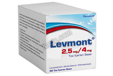 LEVMONT 2,5/4 MG TOZ ICEREN SASE (30 SASE) görseli